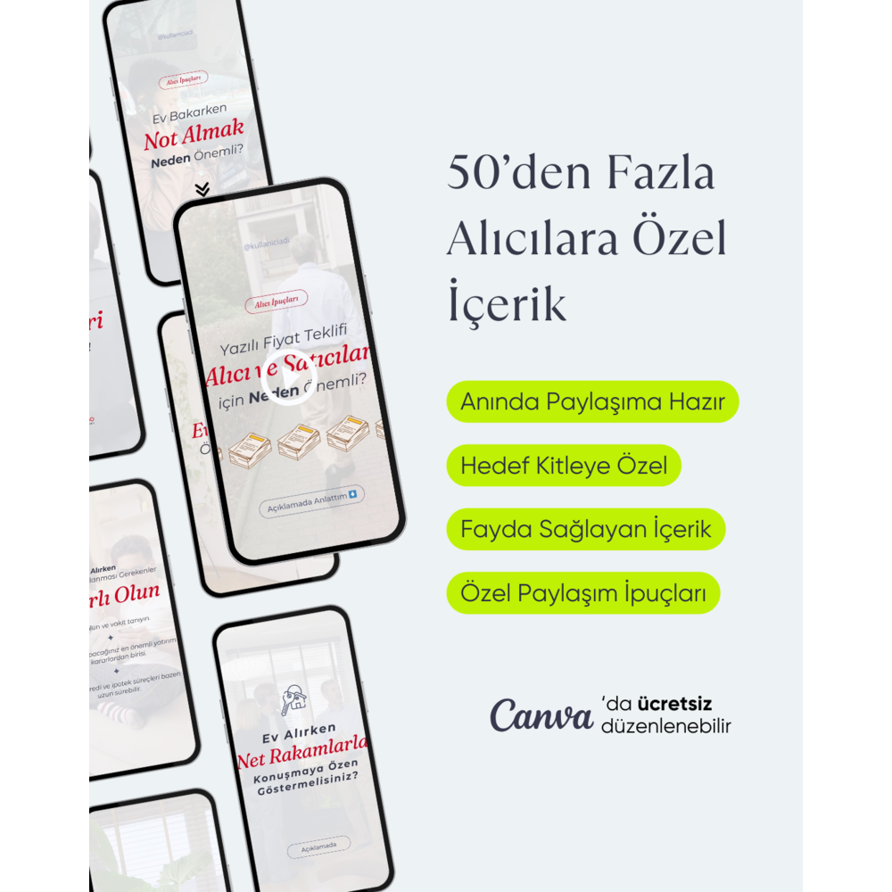 Alıcılar için İpuçları İçerik Paketi