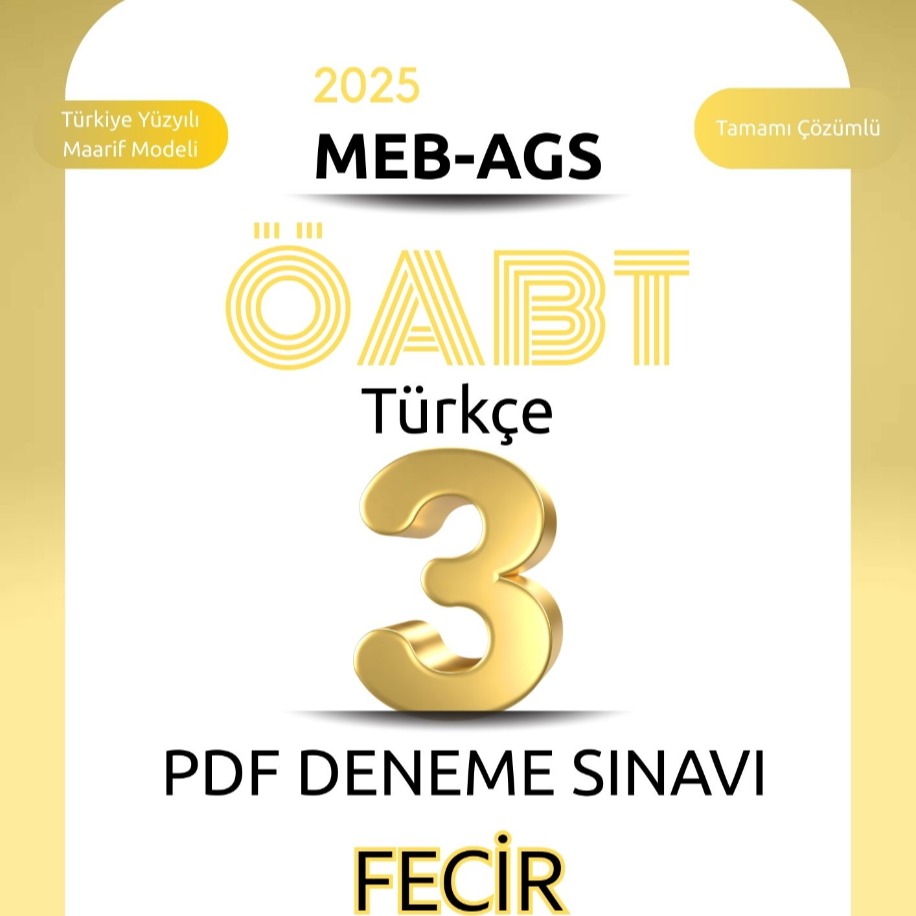 3. Fecir Türkçe ÖABT Deneme(Umut Tetik, Tuğba Gökçe,  Onur Uysal ve Berkay Sarıpınar)