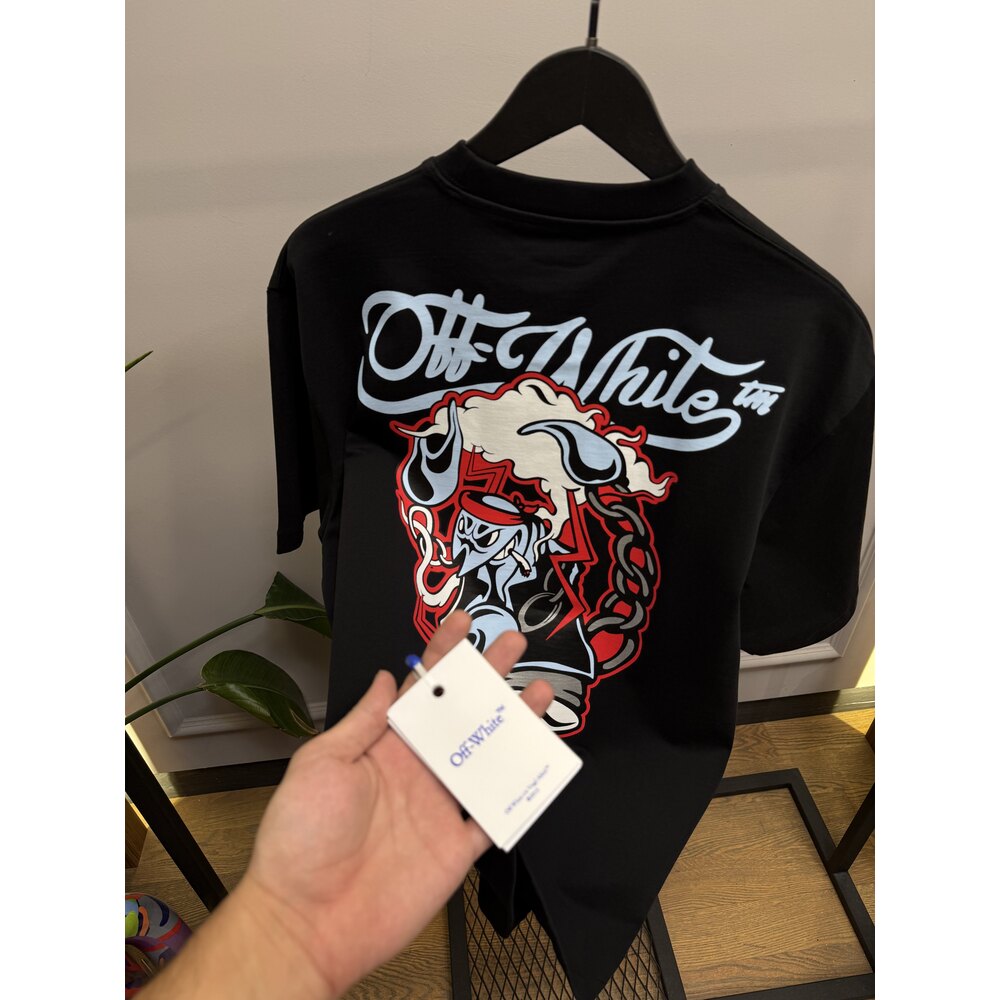 OW - Tshirt - Graphic Print - Siyah 