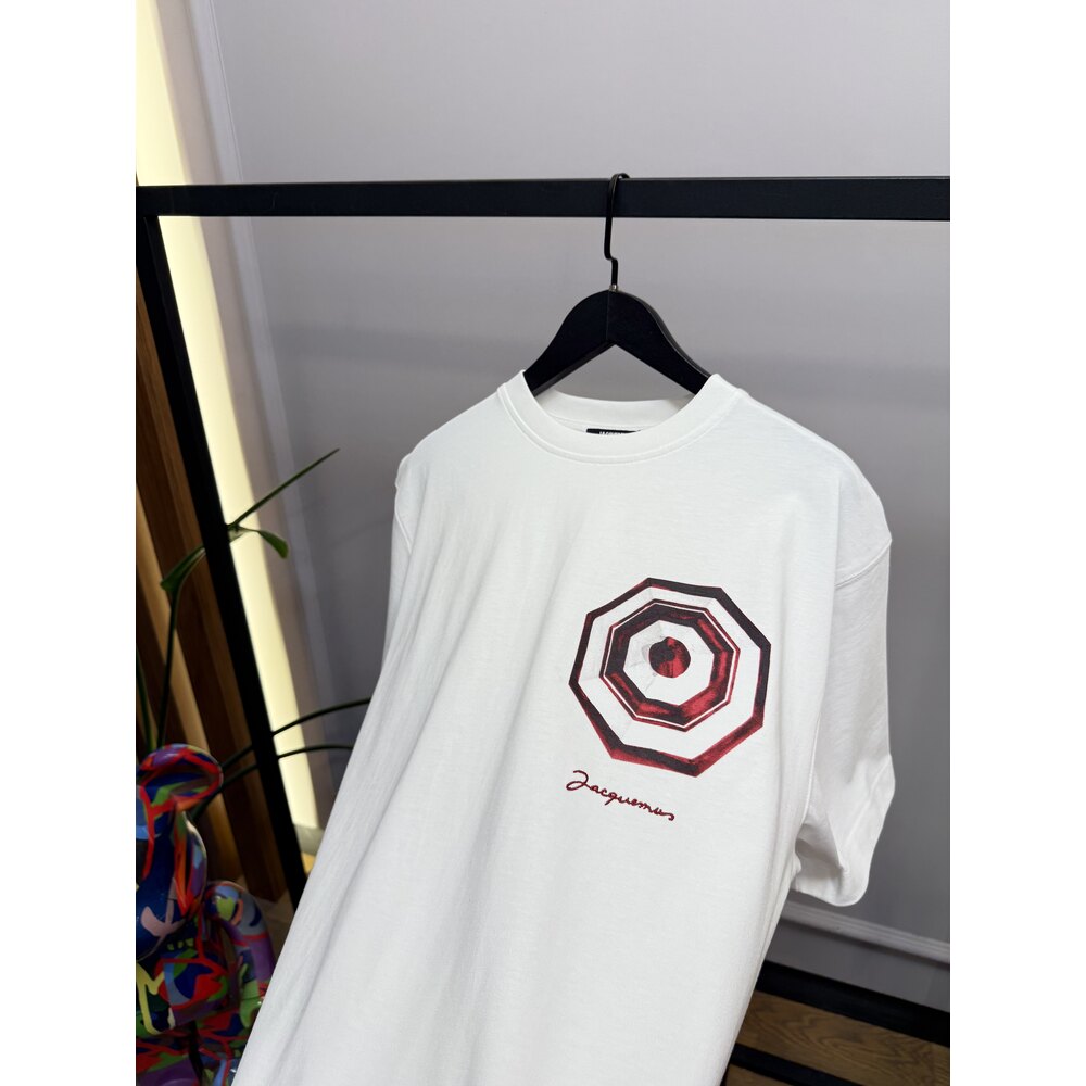 JAQ - Tshirt - Parasol Print - Beyaz 
