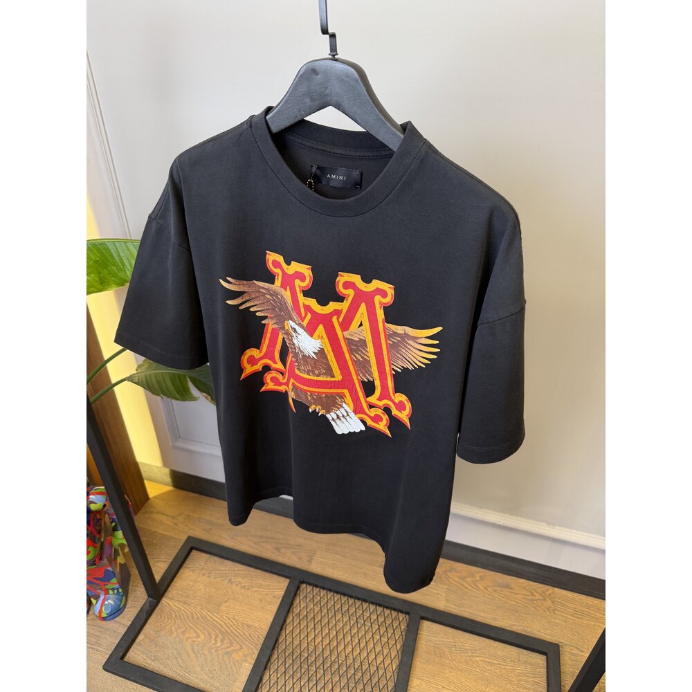 AMR - Tshirt - Vintage MA Eagle - Siyah