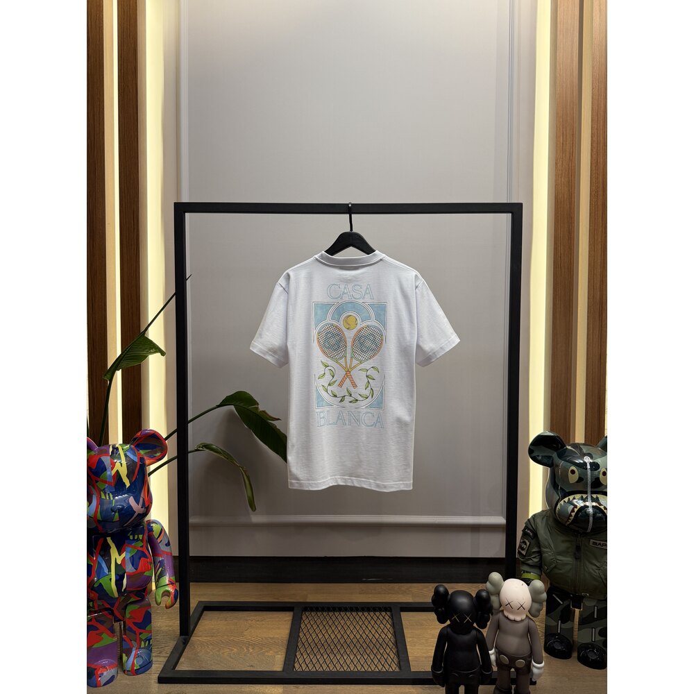 CAS - Tshirt - Tennis Pastelle - Beyaz