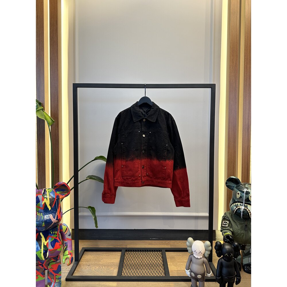LVU - Ceket - Embroidered Denim Blouson - Kırmızı