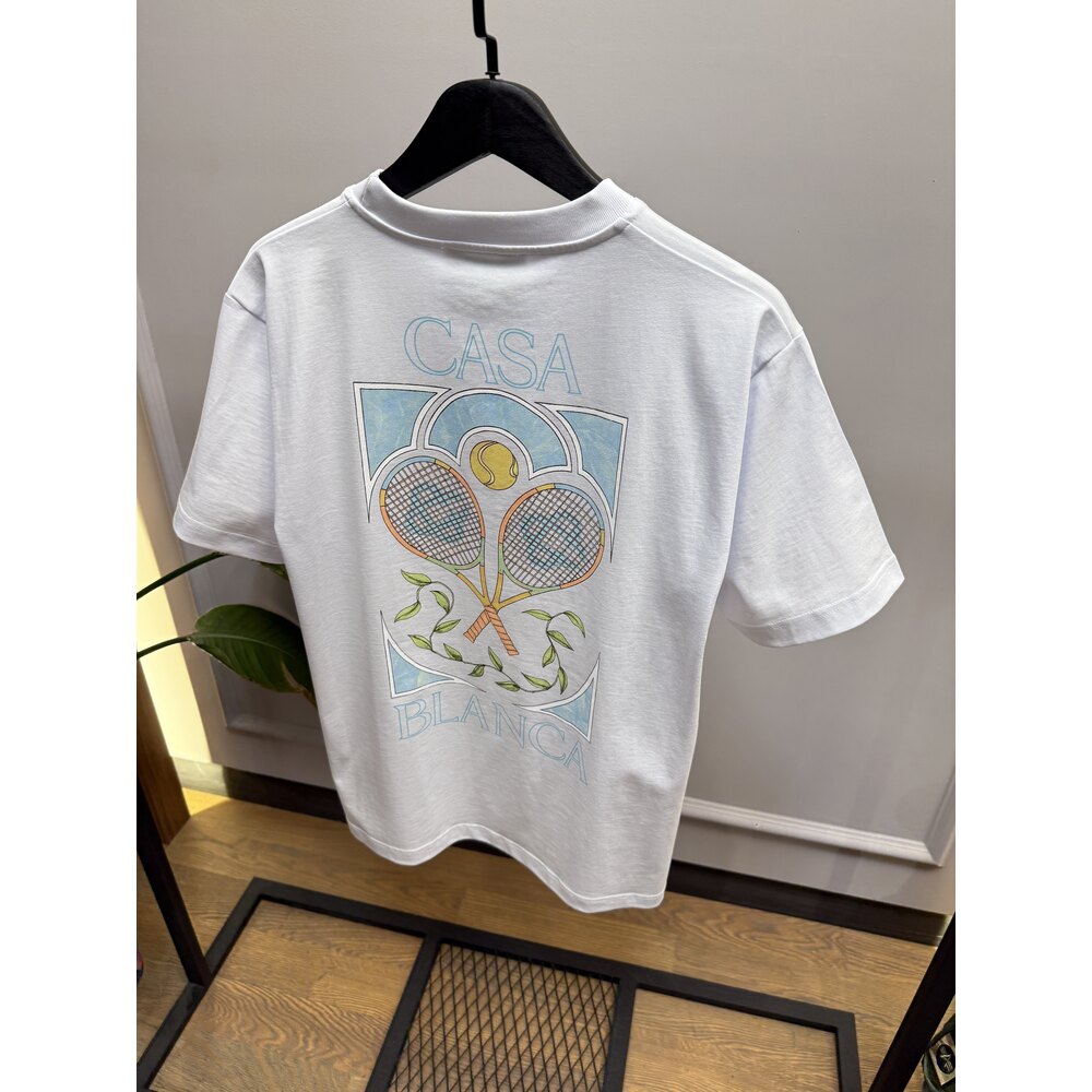 CAS - Tshirt - Tennis Pastelle - Beyaz