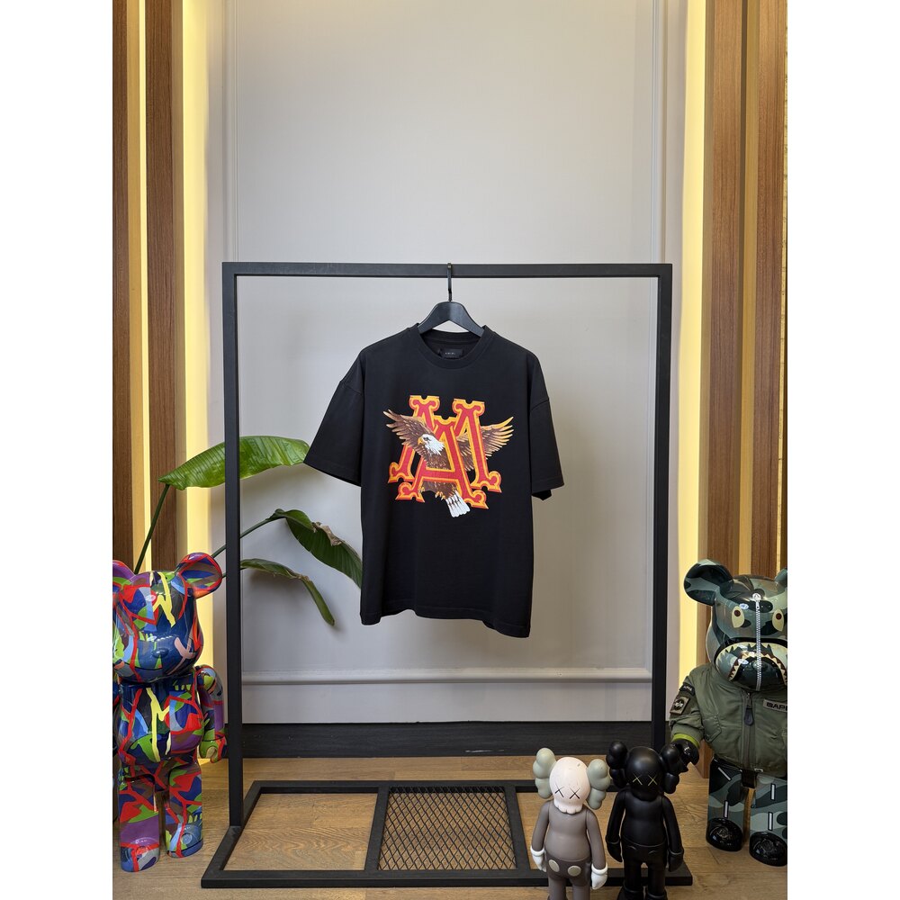 AMR - Tshirt - Vintage MA Eagle - Siyah