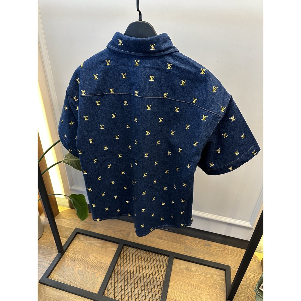 LVU - Gömlek - Embroidered Signature Denim - Mavi