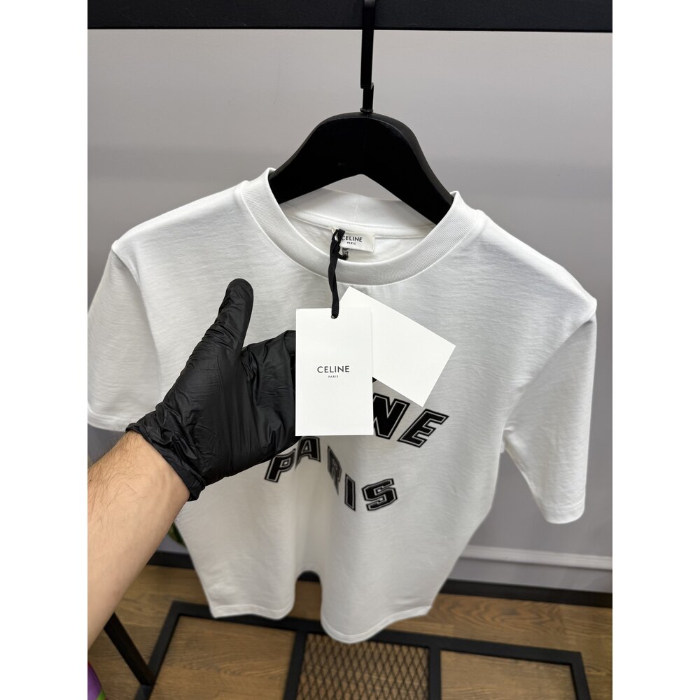 CLN - Tshirt - Paris Logo - Beyaz