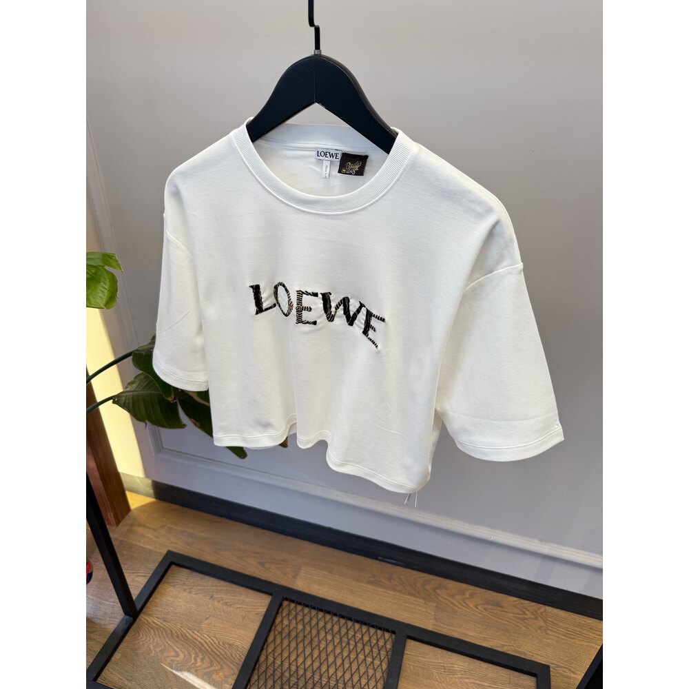 LWE - Kadın Tshirt - Cropped Blend - Beyaz