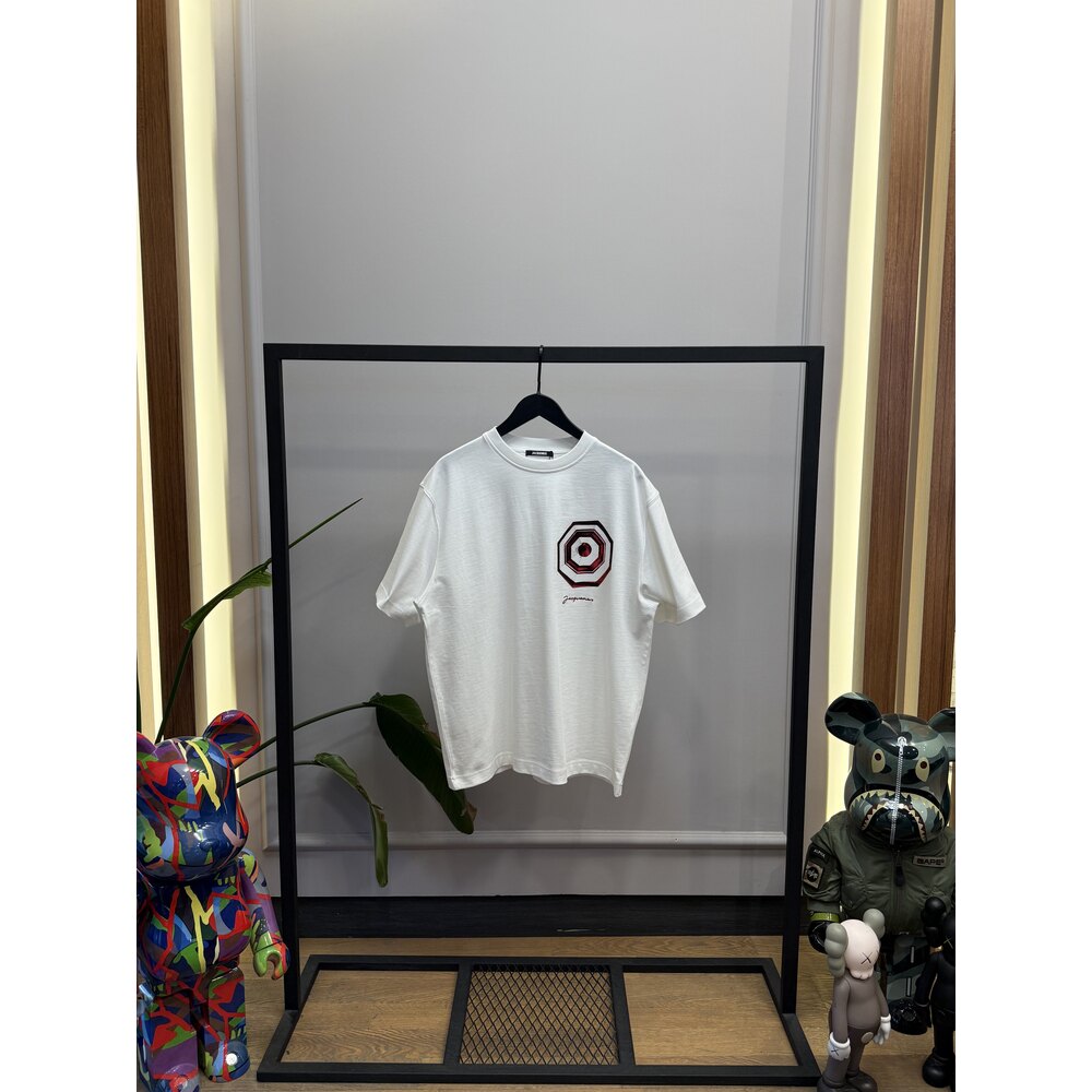 JAQ - Tshirt - Parasol Print - Beyaz 