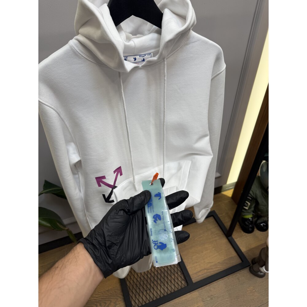 OW - Hoodie - Gradient Arrow - Beyaz 