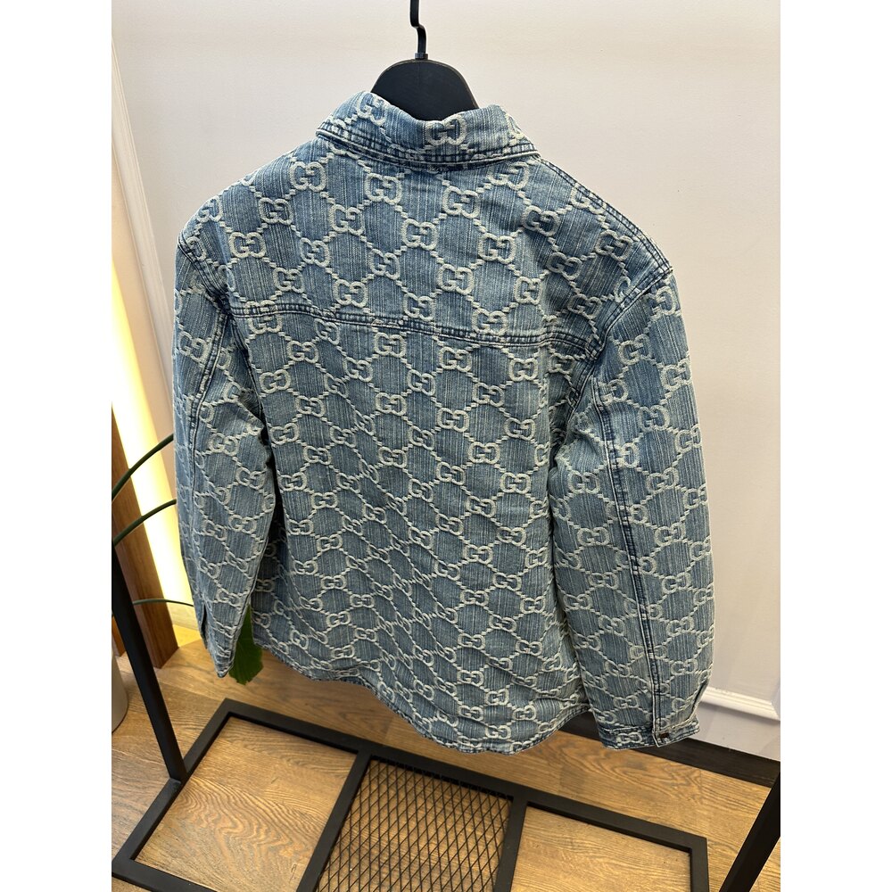 GUC - Ceket - Jaquard Denim - Mavi 