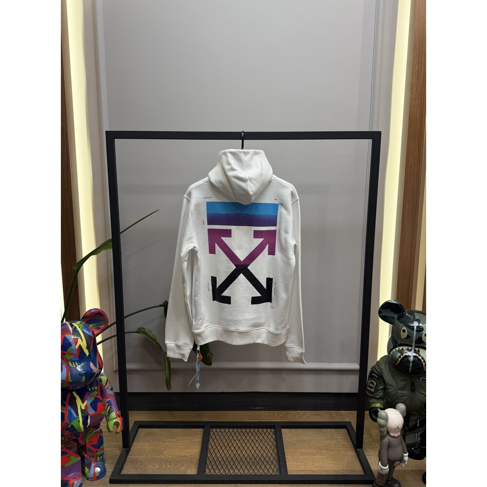 OW - Hoodie - Gradient Arrow - Beyaz 