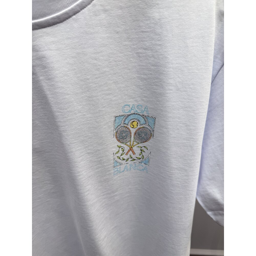 CAS - Tshirt - Tennis Pastelle - Beyaz