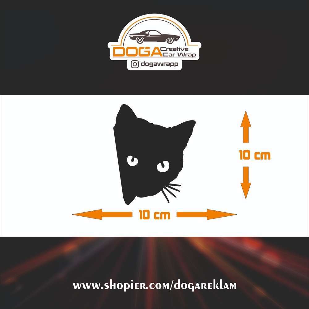 Bagaj Kapağı Kedi Sticker