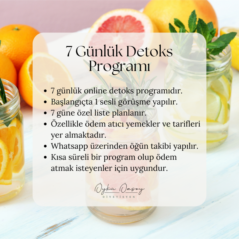 7 Günlük Detoks Programı