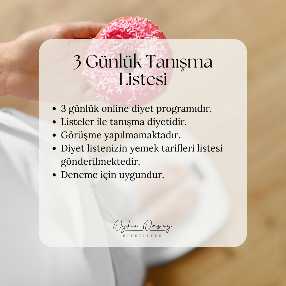 3 Günlük Tanışma Diyeti