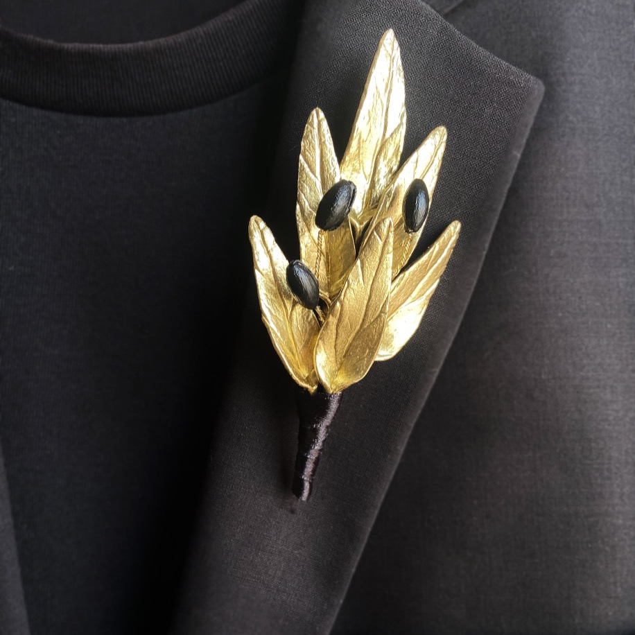 Olive Lapel Pin | Wedding & Special Occasions Accessories