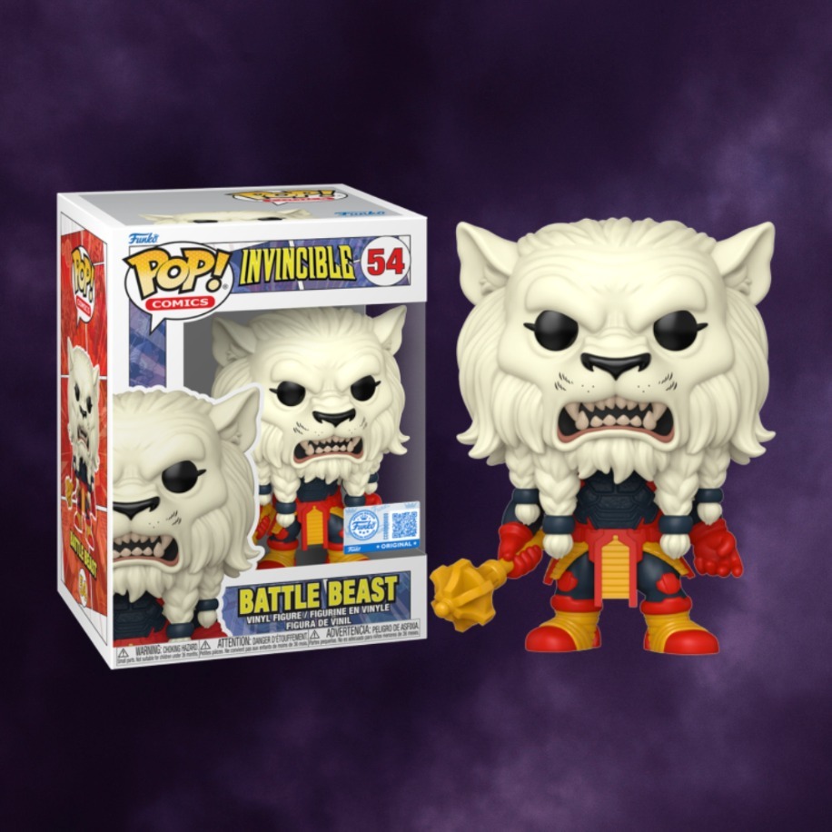Funko Pop! Battle Beast #54, Edizione Speciale Comics Invincible, Figura In Vinile 10.2 Cm, Confezione Autenticata