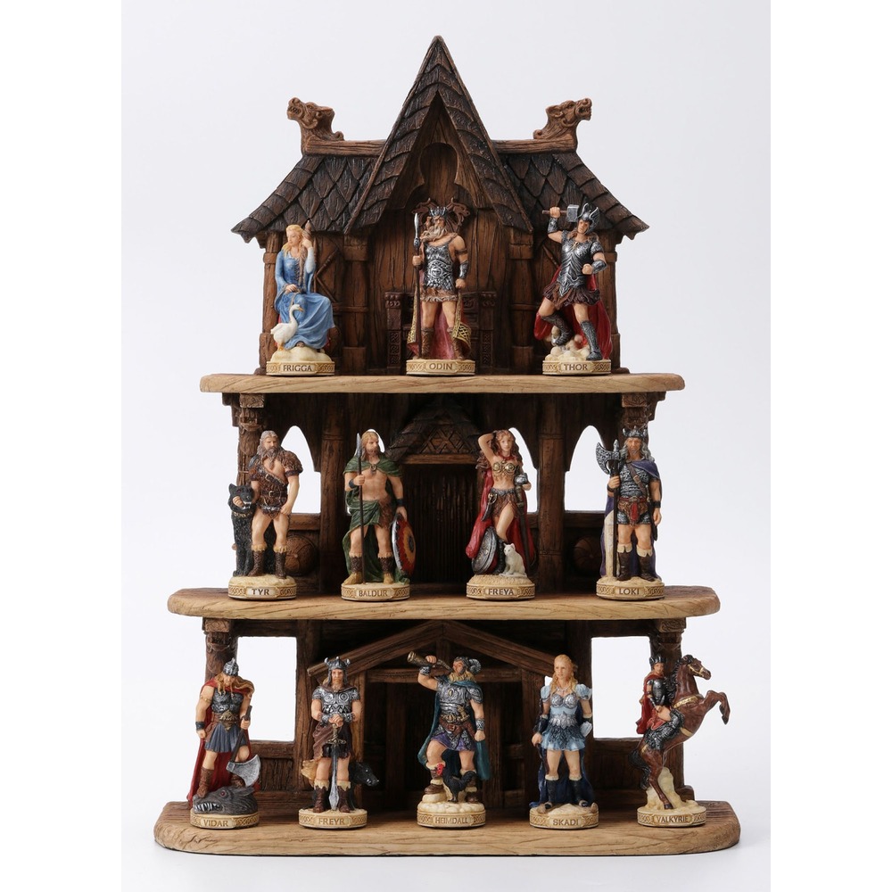 Veronese İskandinav Mitolojisi 12 Figür Koleksiyon Standlı Set 41cm