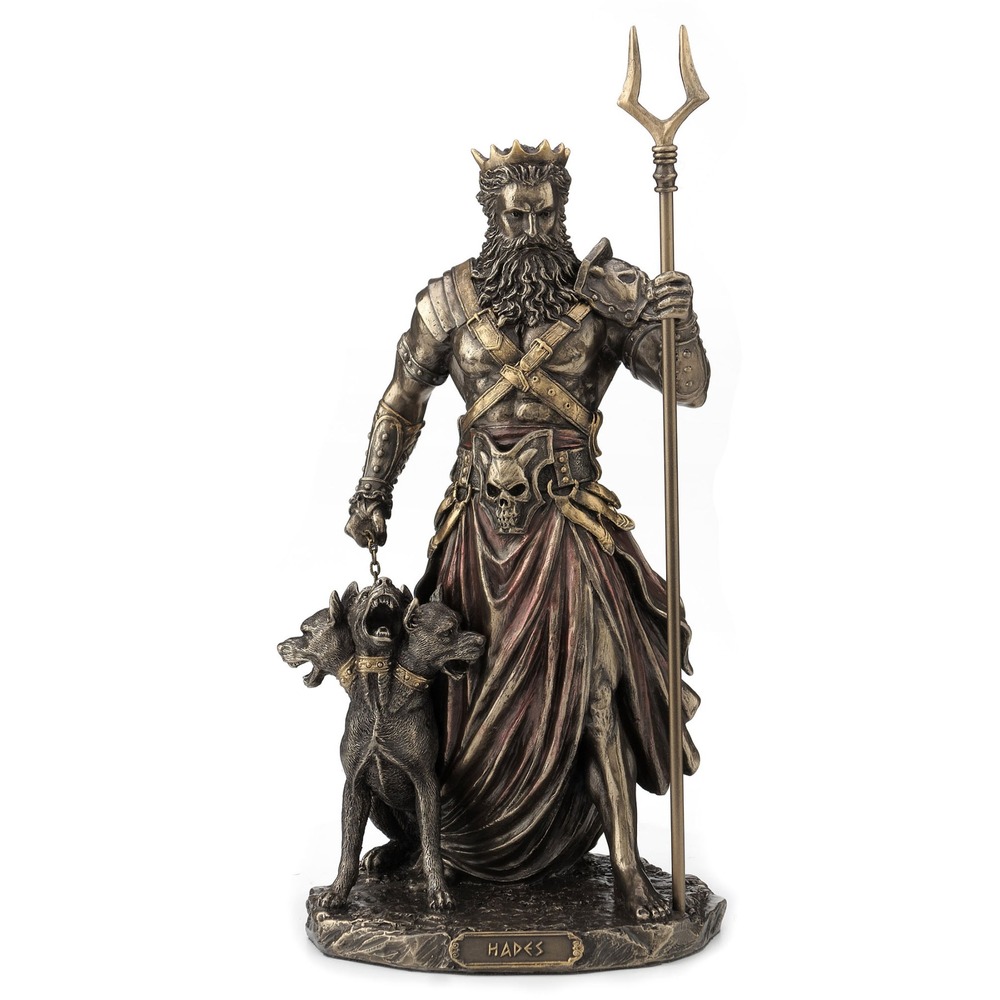 Veronese Bronz Renk Mitolojik HADES Figür 27cm