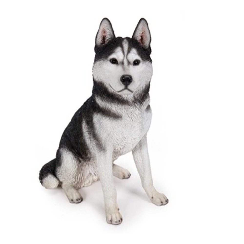  Hot Ant Craft Husky Köpek Figürü El Boyama 51cm