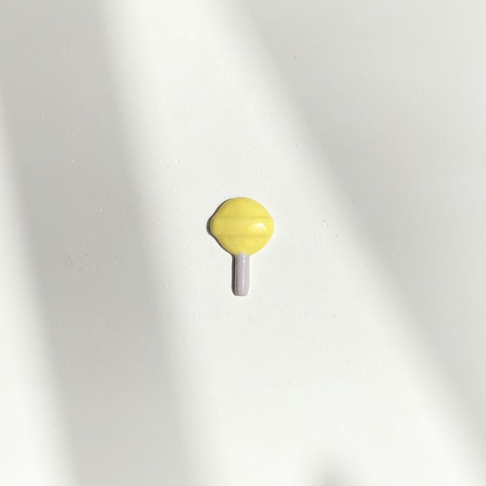 Lolipop Sarı Küpe