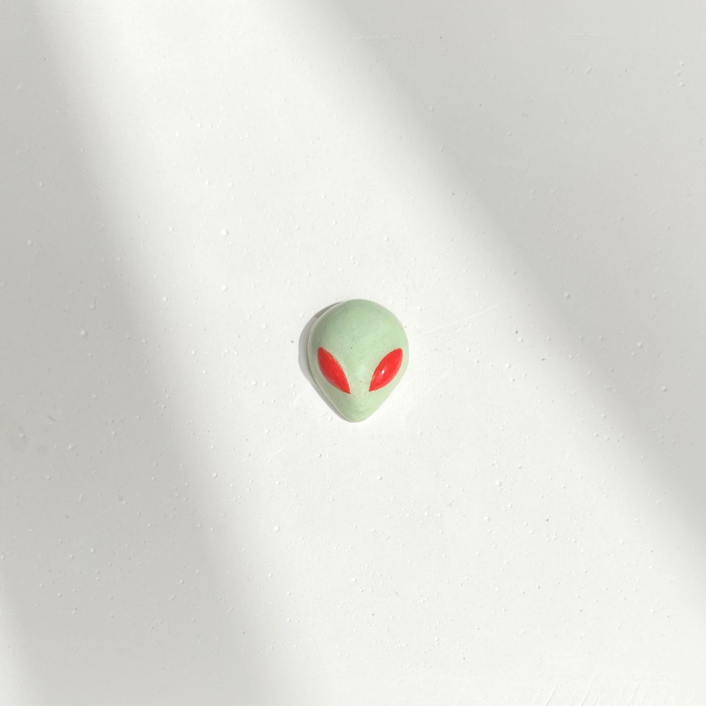 Alien Yeşil Küpe