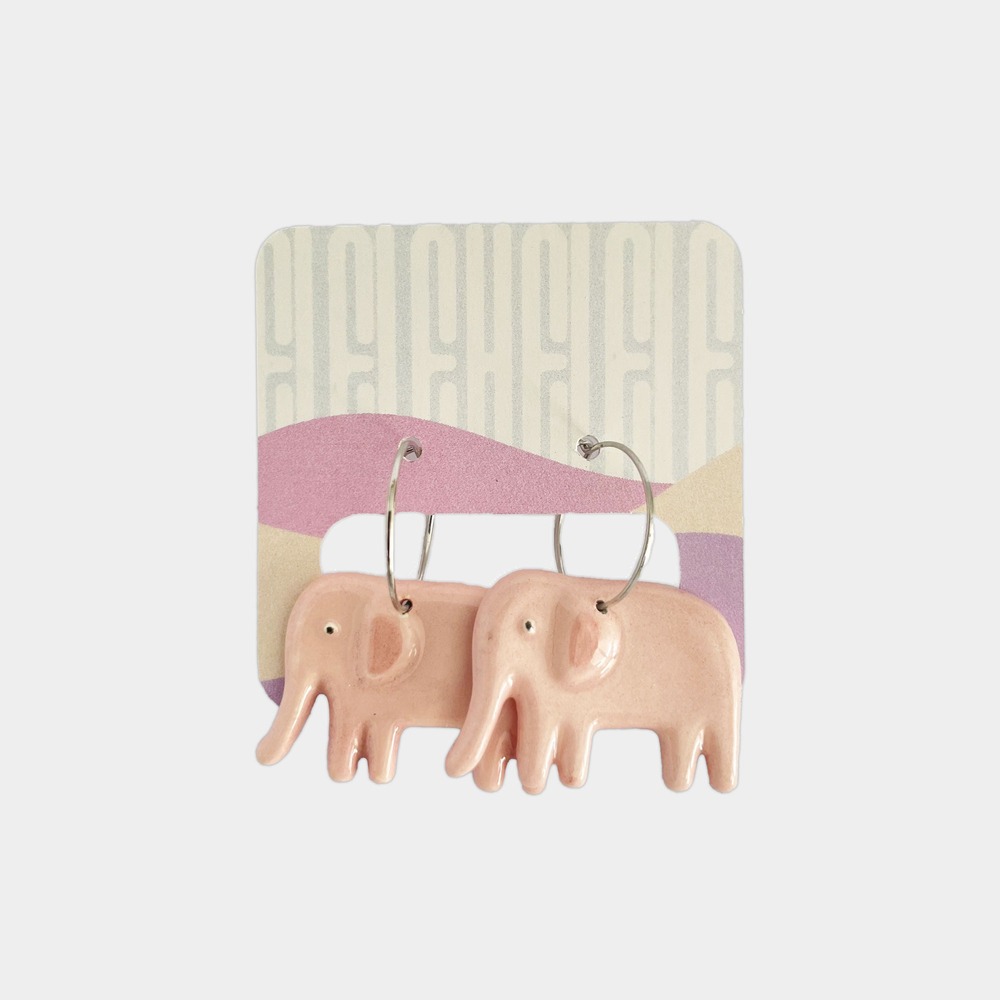 Fil Pembe Küpe
