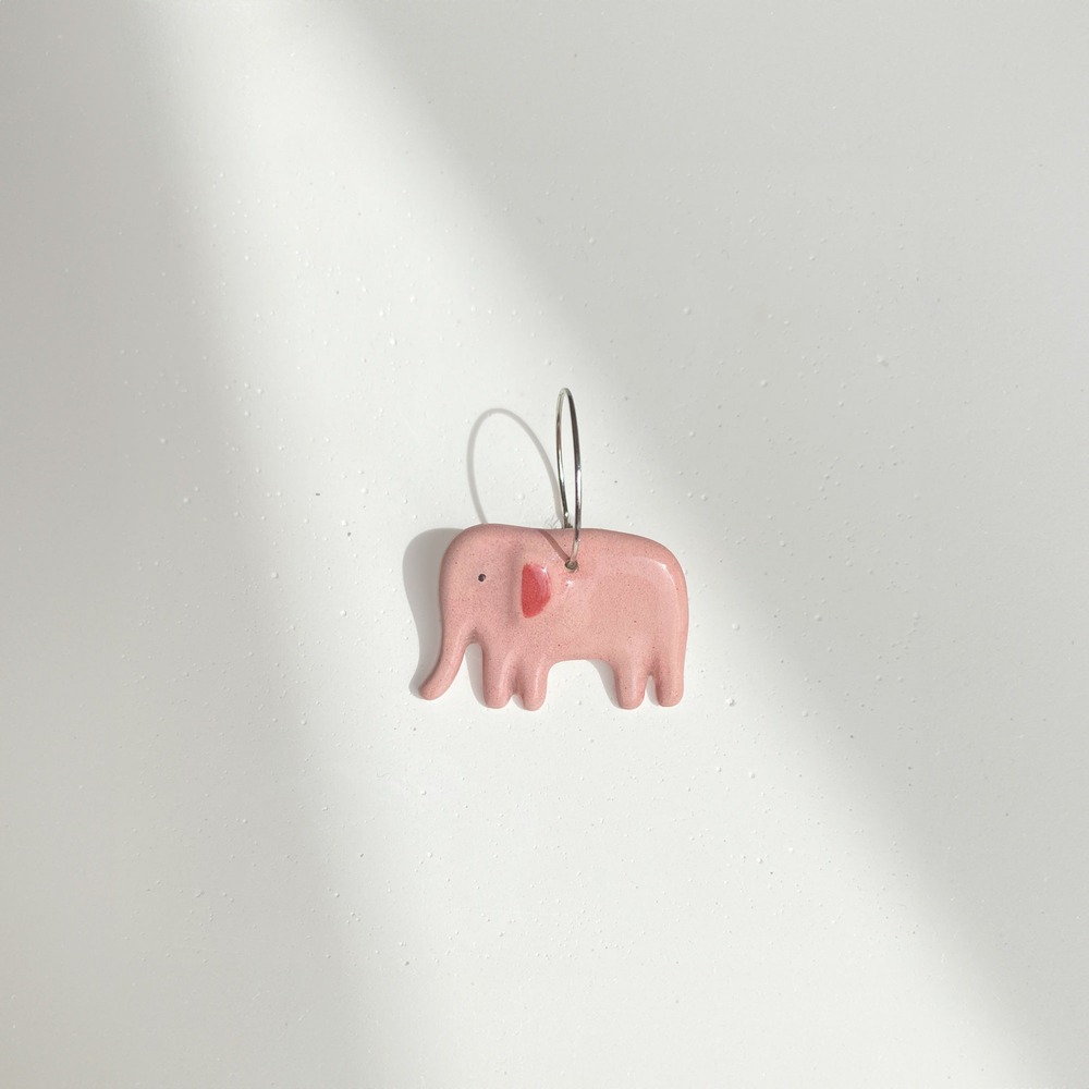 Fil Pembe Küpe