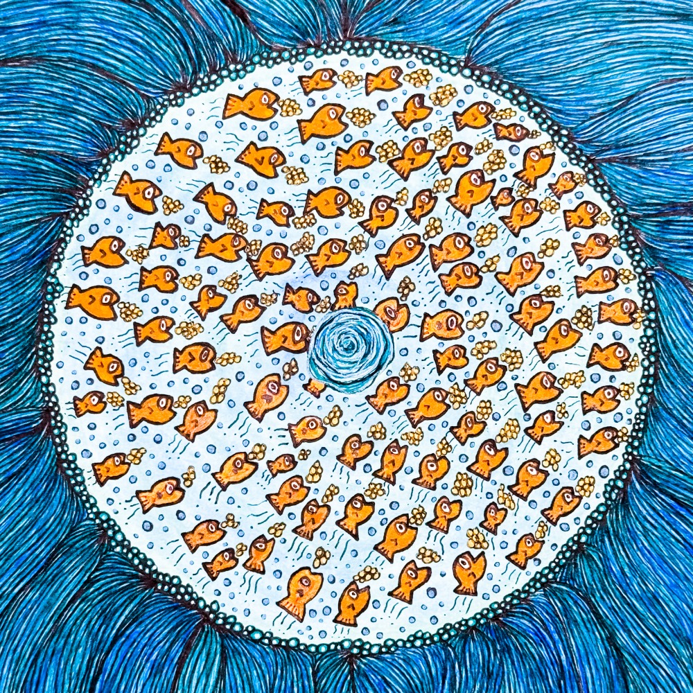 Round Gold Fish