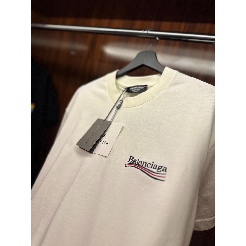 Balenciaga Beyaz Oversize T-shirt | ELITEWEAR