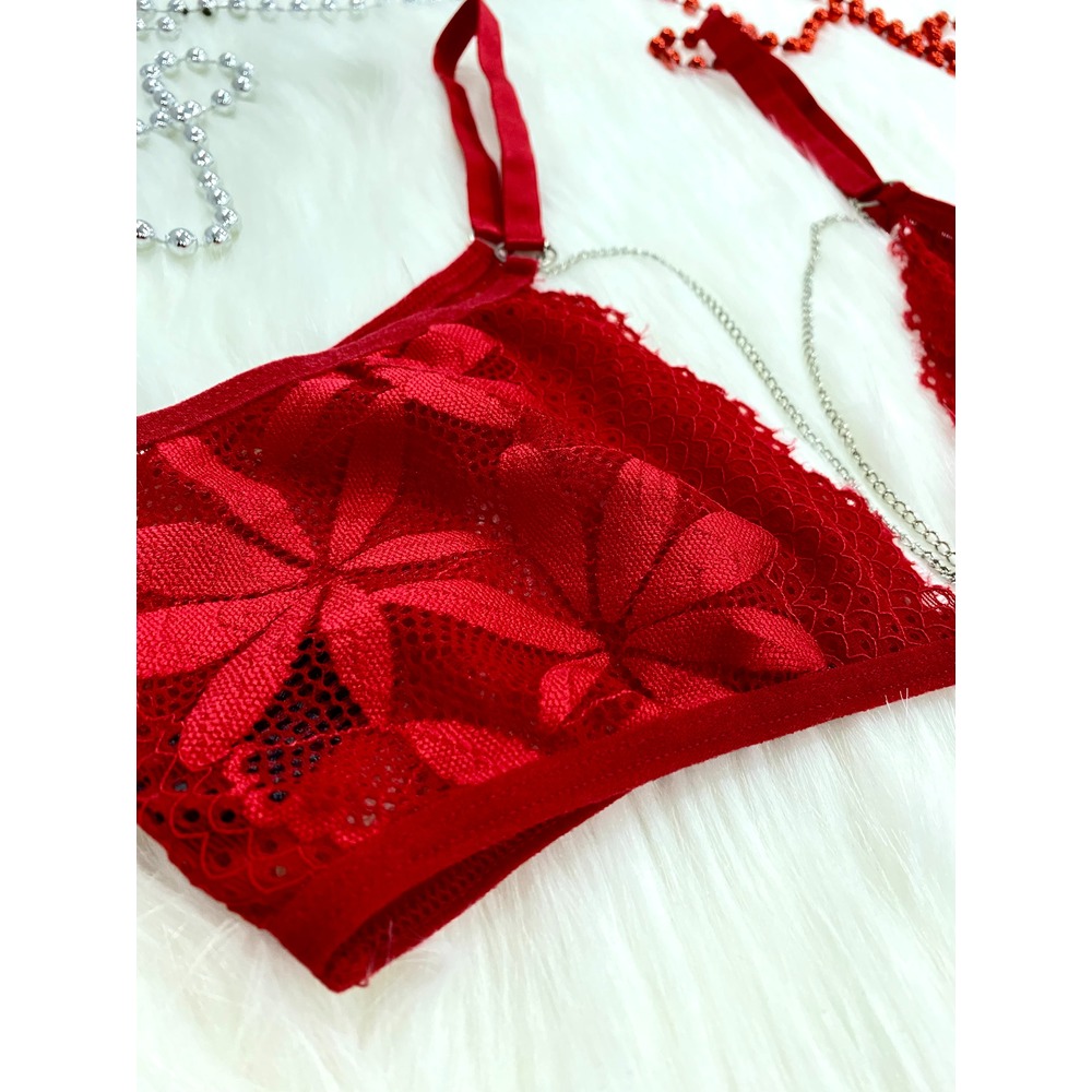 ZİNCİRLİ KIRMIZI BRALET
