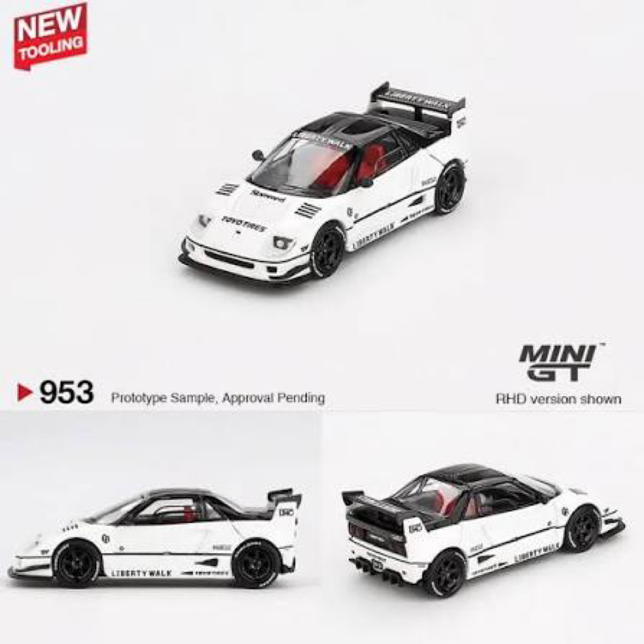 Mini GT #953 Mazda AZ-1 Liberty Walk LB40 White 2024 Tokyo Auto