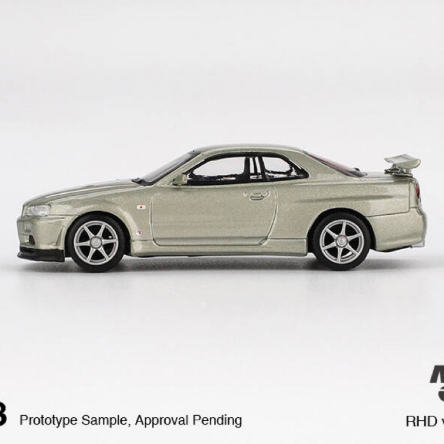 MINI GT #1013 Nissan Skyline GT-R (R34) V-Spec II Nür Millenium