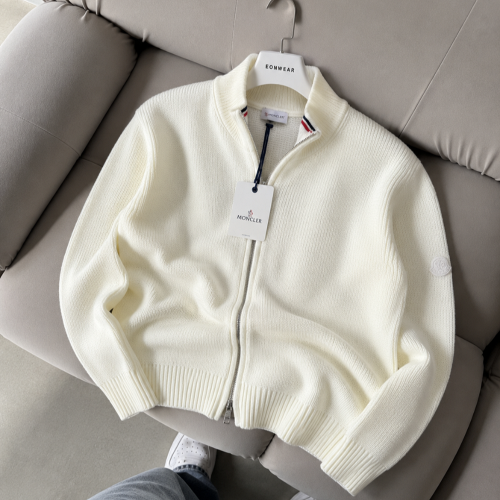 Moncler Tam Fermuar Triko Premium