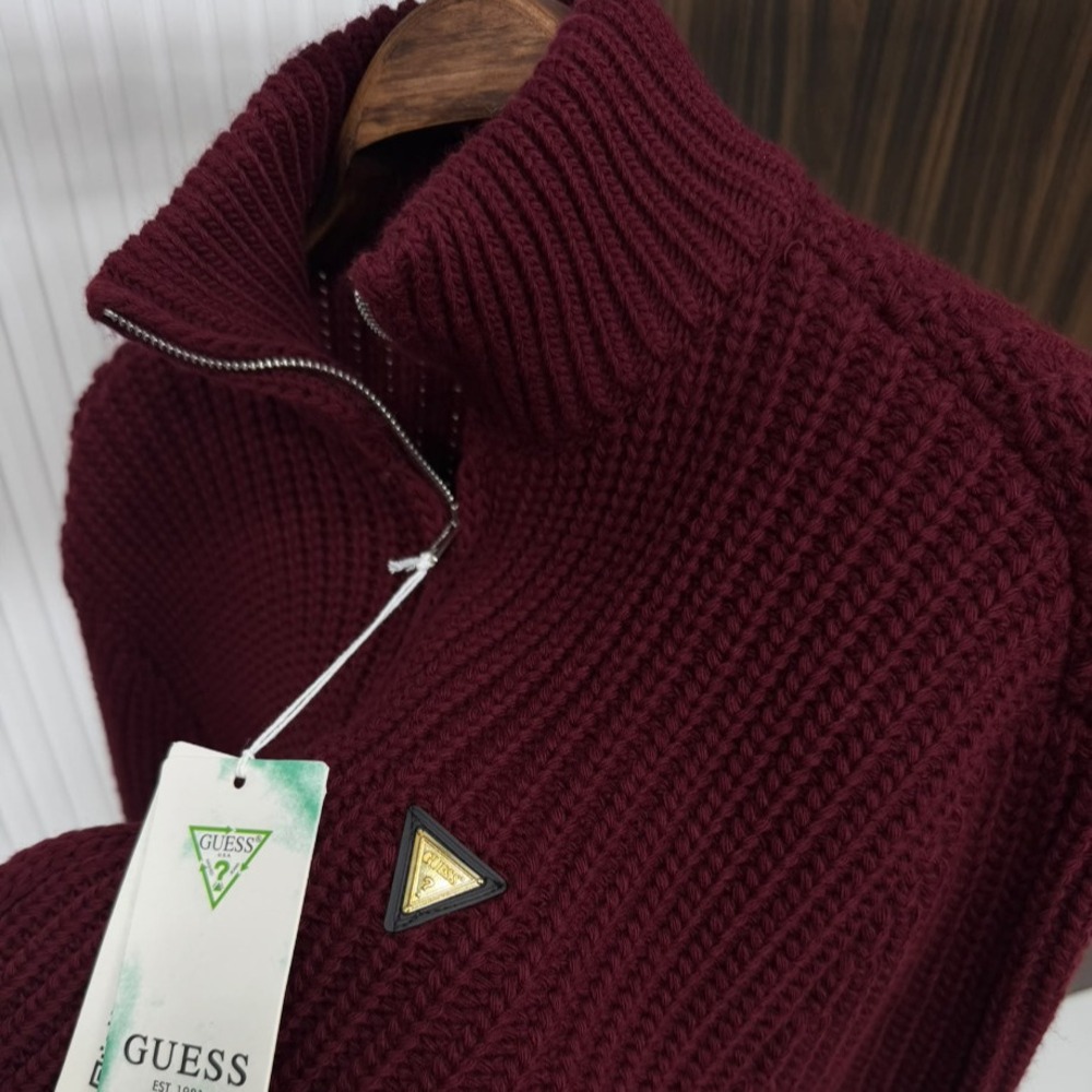 Guess Tam Fermuar Triko Premium