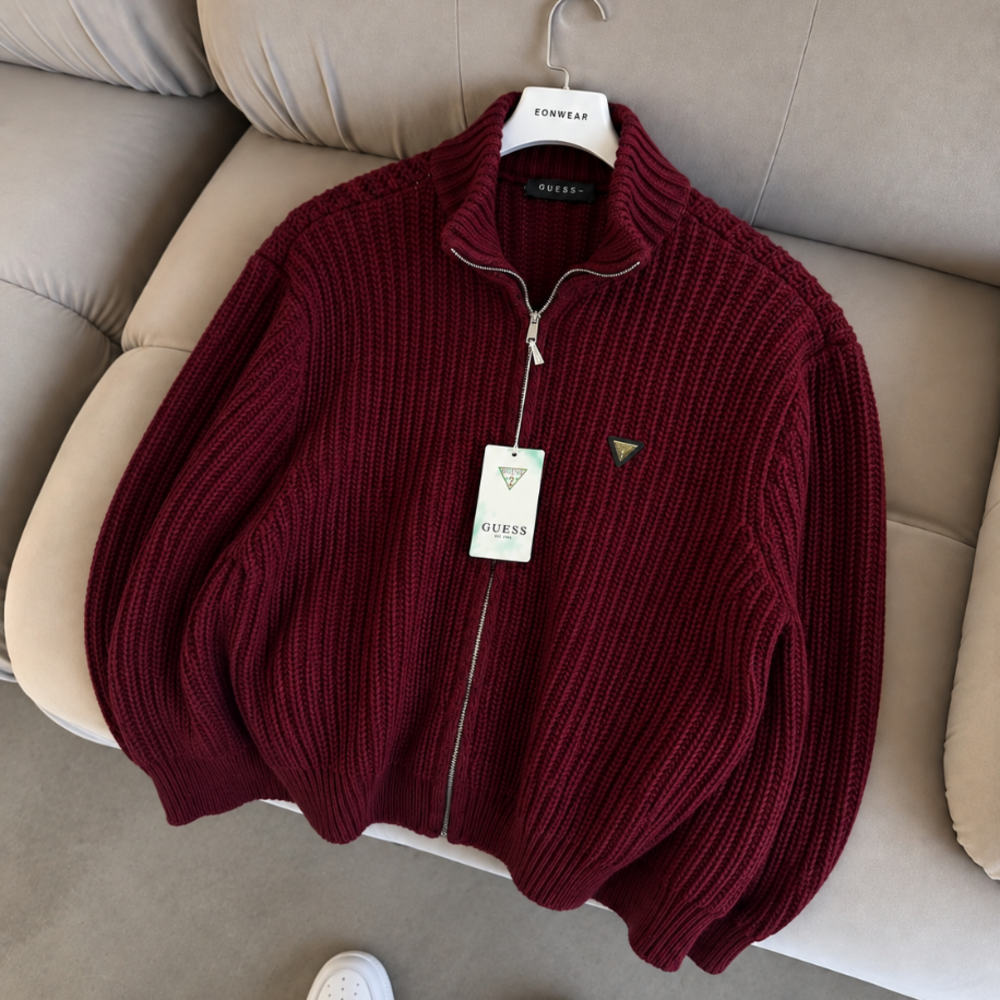 Guess Tam Fermuar Triko Premium