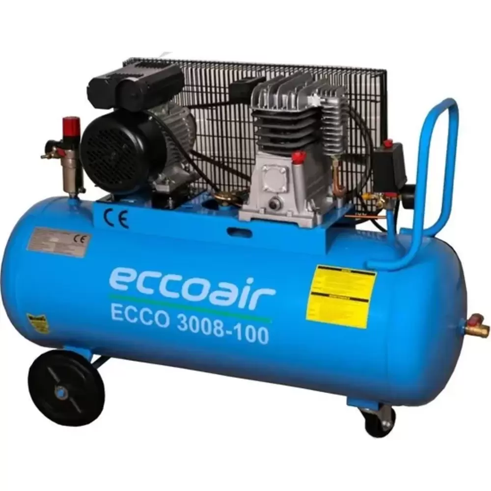 Eccoair 3008-100 Tek Kademe Pistonlu Kompresör 100 Litre