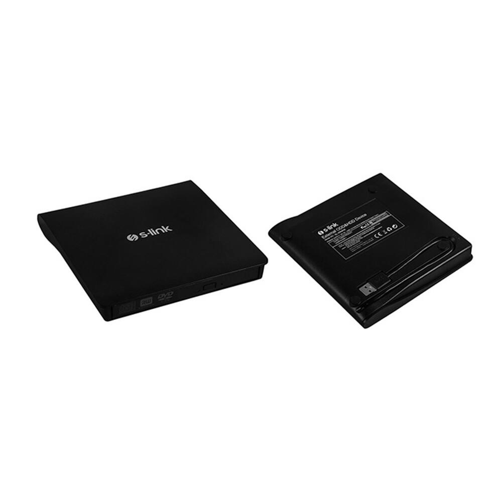 S-link SL-DRW06 USB 3.0 DVD-R/CD-R/RW/ Dvd-Rw Ultra Slim Harici Optik Yazıcı Siyah