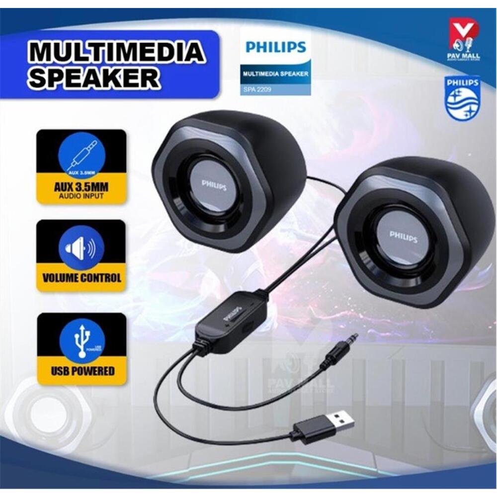 Philips Spa2209 2.0 USB/ 3.5MM Jack Hoparlör Ses Kontrol Tuşu