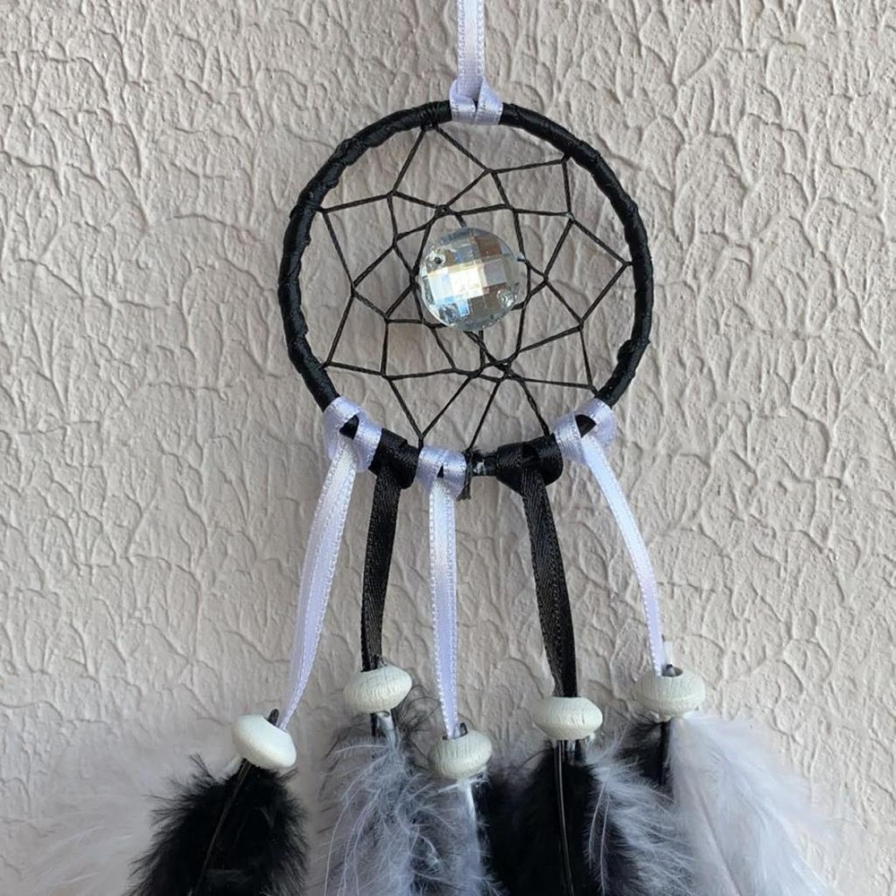 Mini Rüya Kapanı (Siyah&Beyaz Renkli)