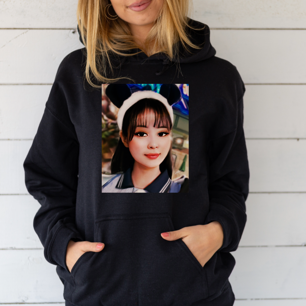 Jennie kpop çizimli sweatshirt