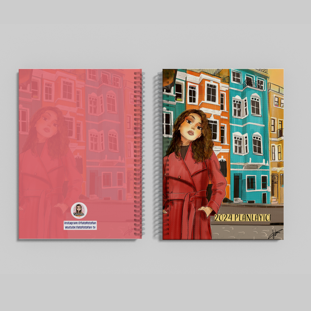İstanbul Balat kız Telli Defter a5 ebat