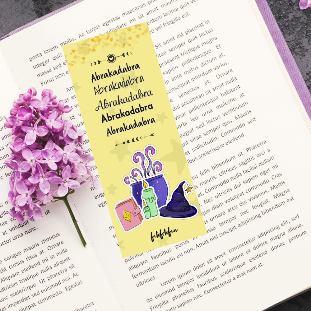 Abrakadabra Temalı Kitap Ayracı,Harry Potter