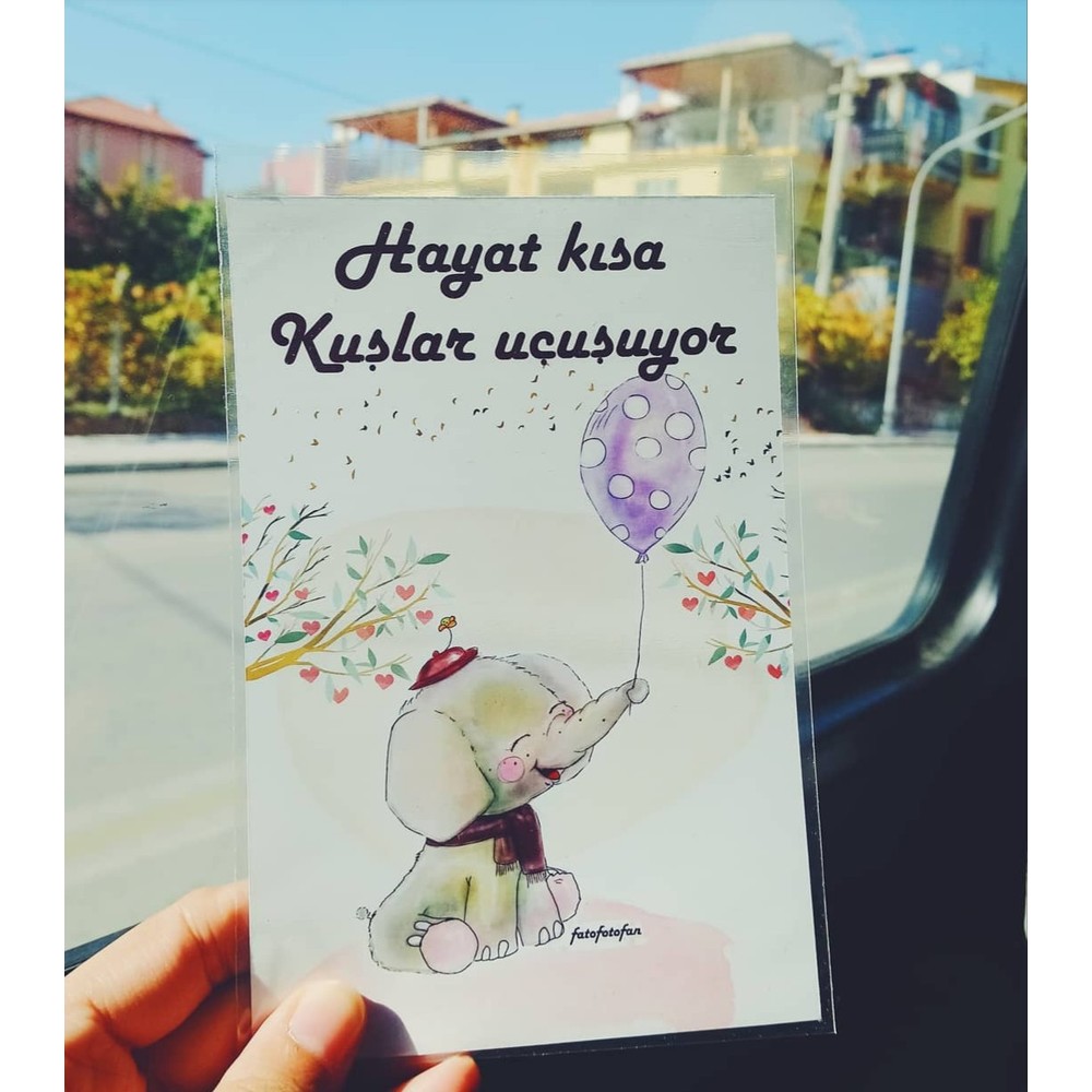 Hayat Kısa Motto Kart 