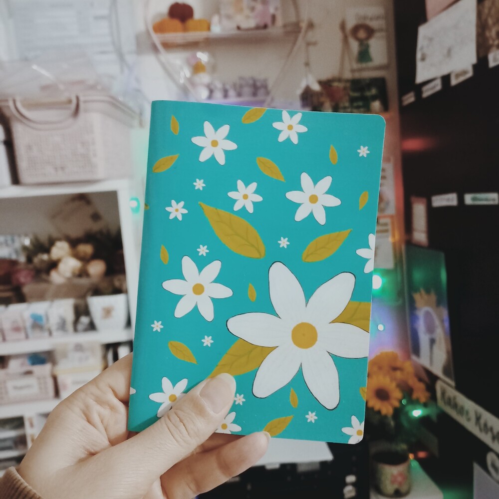Papatyalı Mini Çizgisiz Defter