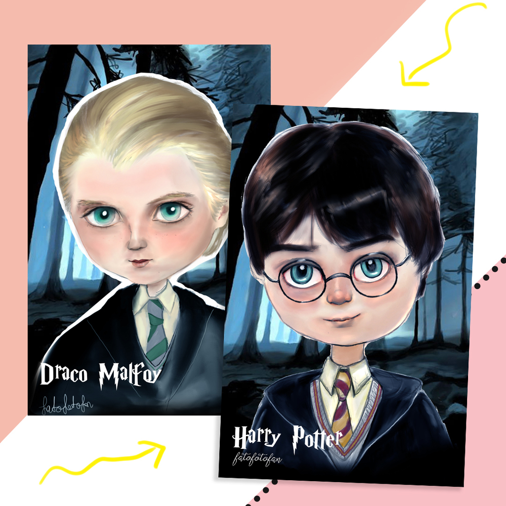 Harry Potter Draco Malfoy Kartpostal 