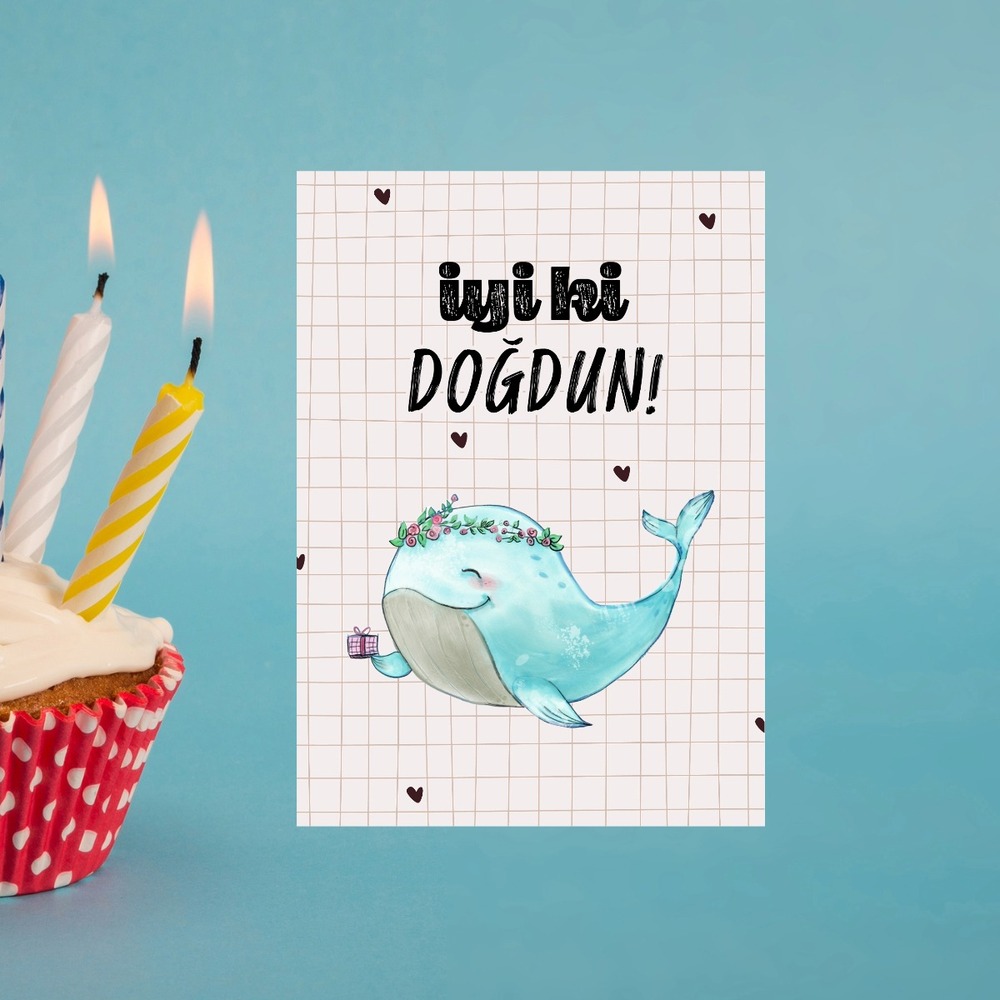 İyi ki Doğdun Doğum Günü Tebrik Kartı