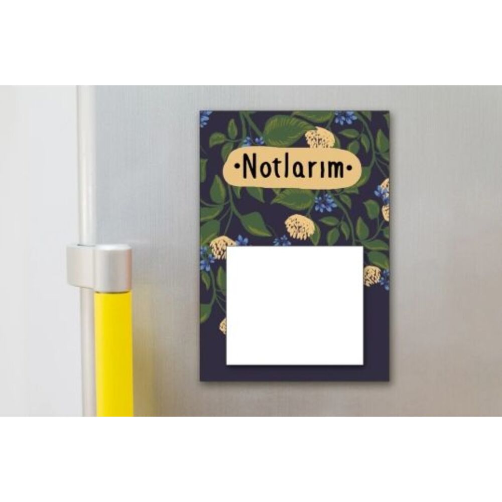 Fatofotofan Botanik Bahçe Çiçekli Notluk Buzdolabı Magneti
