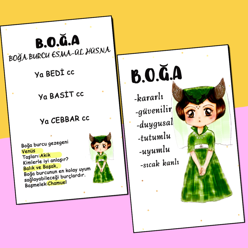 Boğa Burcu Olumlama Mini Set